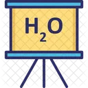 화학 공식 물의 화학 H 2 O 아이콘