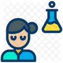 Chemistry Student Girl Icon