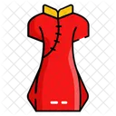 Cheongsam Qipao Chinese Dress Icon