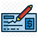 Bank Cheque Payment Icon