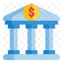 Bank Building Money Icon