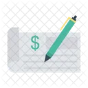 Cheque Pay Sign Icon