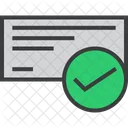 Cheque Clerance Payment Icon
