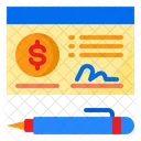 Cheque Money Sign Icon