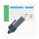 Cheque Payment Sign Icon