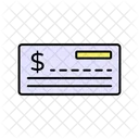 Cheque Payment Banking Icon