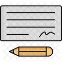 Cheque Payment Banking Icon