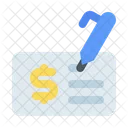 Cheque Checkbook Payment Icon
