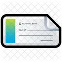 Cheque bancario  Icono