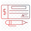 小切手帳  アイコン