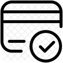 Verificação de cartão de crédito  Ícone