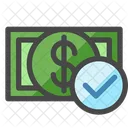 Dinero Lista De Verificacion Autentico Icono