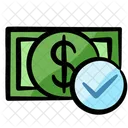 Dinero Lista De Verificacion Autentico Icono