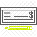 Cheque De Dinheiro Pagamento Cheque Ícone