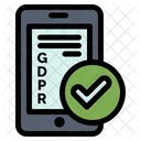 Cheque en línea gdpr  Icono