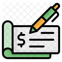 Cheque Checkbook Paycheck Icon