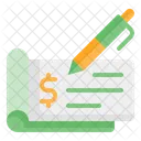 Cheque Checkbook Paycheck Icon