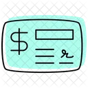 Cheque Color Shadow Thinline Icon アイコン