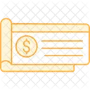 Cheque Payment Banking Icono
