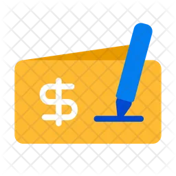 Cheque Paper  Icon