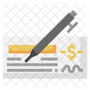 Cheque Sign Cheque Payment Icon