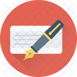 Cheque Signature  Icon