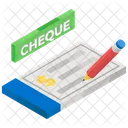 Bank Cheque Cheque Writer Check Book Icon