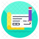 Cheque Writing  Icon