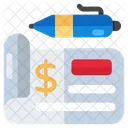 Cheque Writing  Icon
