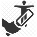 Revision Corporal Escaner De Mano Inmigracion Icono