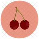 Cherries Fruit Healthy Icon