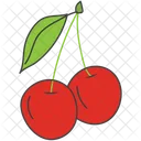 Berries Cherries Fruit Icon