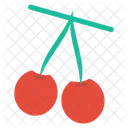 Cherries Fruit Vegetable Icon