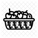 Cherries Wicker Cherries Basket Cherries Icon