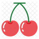 Cherry Grocery Fruit Icon
