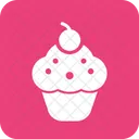 Cherry Cupcake Sweet Icon