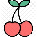 Cherry Fruit Healthy Fruit Icon