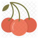 Cherry Fruit Healthy Food Icon