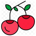 Cherry Fruits Food Icon