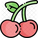 Cherry Fruit Healthy Food Icon