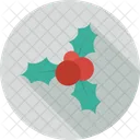 Cherry Wreath Mistletoe Icon