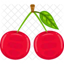 Cherry Vector Organic Icon