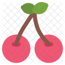 Cherry Fruit Plant Icon