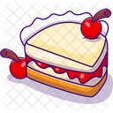 Cherry Cake Cupcake Dessert Icon