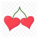 Cherry heart  Icon