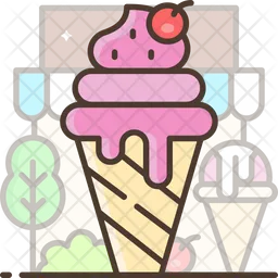 Cherry Ice Cream  Icon