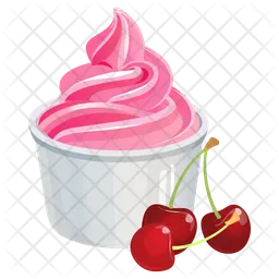 Cherry Ice Cream  Icon