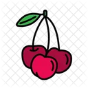 Cherry Fruit Love Icon