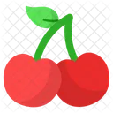 Cherries Healthy Food Sweet Icon