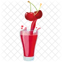 Cherry Juice Fruit Juice Fresh Juice Icon